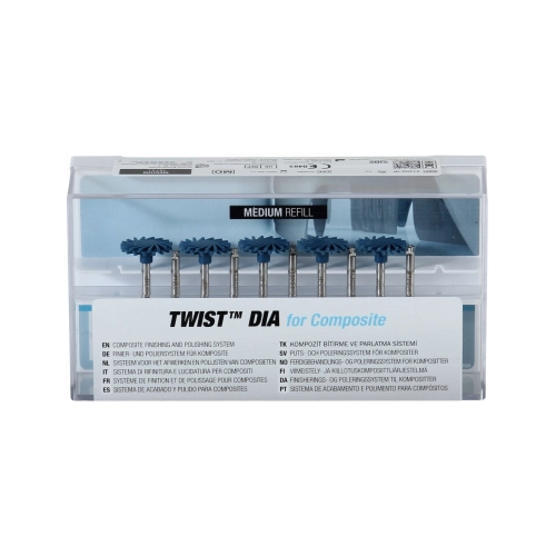 KURARAY CLEARFIL IP TWISTY REGULAR ø14mm REFILL VORPOLIERER (10 Stück) - 1