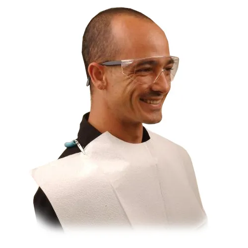 CROSSTEX PATIENTEN SERVIETTEN 46x56cm CONTOUR MIT HALSAUSSPAHRUNG WEISS (400st)