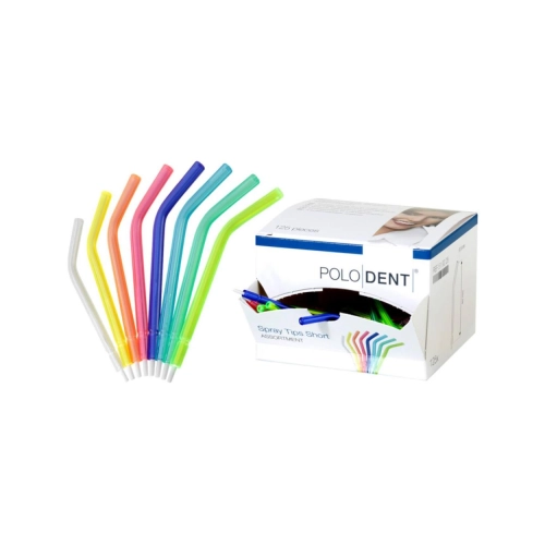 POLODENT SPRAYTIPS LUFT/WASSER MULTIFUNKTION SPRAYTIPS KURZ SORTIMENT (125 Stück)