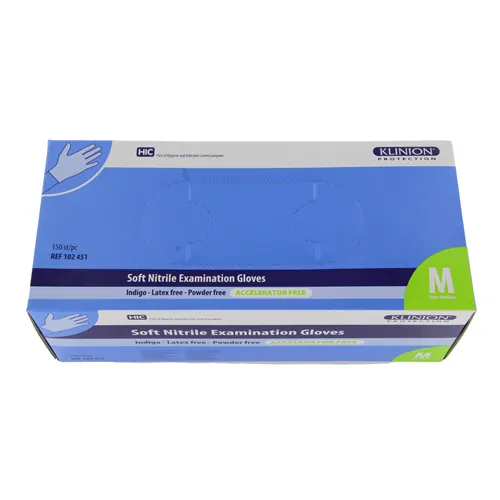KLINION SENSITIVE NITRILE HANDSCHUHE INDIGO BLUE MEDIUM (150 Stück)