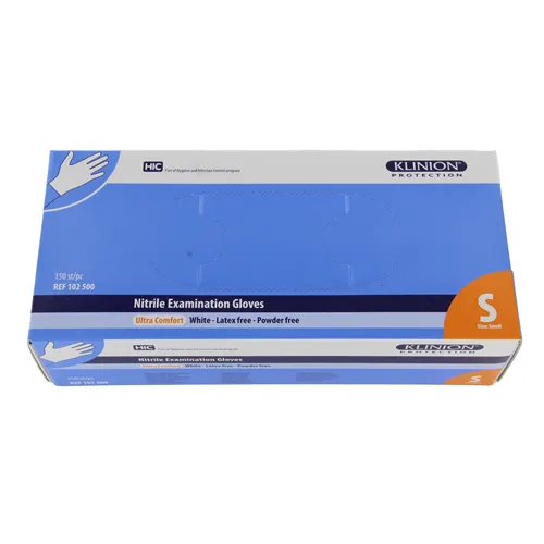 KLINION PROTECTION ULTRA COMFORT NITRILE HANDSCHUHE WEIß KLEIN (150 Stück)