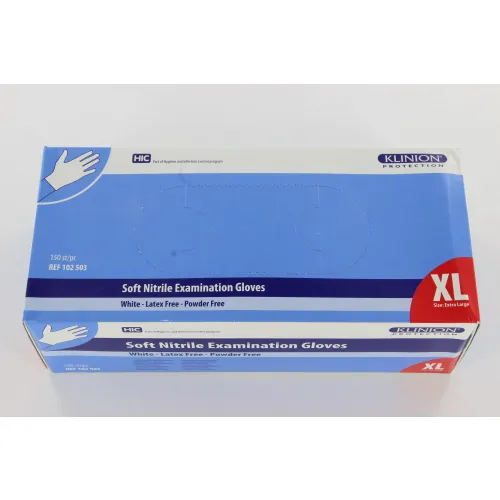 KLINION PROTECTION ULTRA COMFORT NITRILE HANDSCHUHE WEISS EXTRA-GROSS (150 Stück)