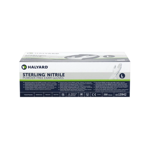 HALYARD NITRILHANDSCHUHE STERLING PUDERFREI GROß GRAU (200 Stück)