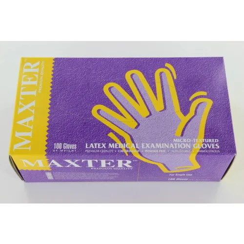 MAXTER HANDSCHUHE LATEX PUDERFREI EXTRA-KLEIN (100Stk)