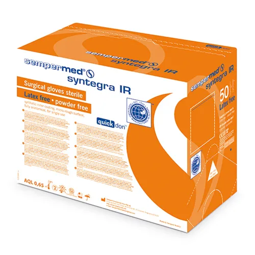 SEMPERMED SYNTEGRA IR HANDSCHUHE PUDERFREI NON-LATEX STERIL GRÖßE 7.5 (50pr)