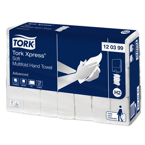 TORK XPRESS HANDTÜCHER INTERFOLD SOFT 2-LAGIG 39x21,2cm NR.120399 (21x136Stk)