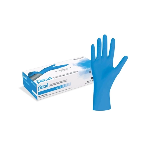 FHS NITRIL HANDSCHUHE PUDERFREI PEARL BLAU L (100 Stück)