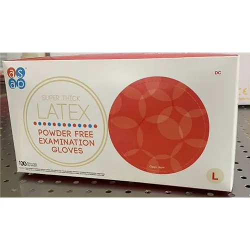 ASAP HANDSCHUHE LATEX PUDERFREI KLEIN WEIß (100 Stück)