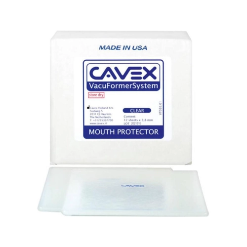 CAVEX VACUFORMER PROTECTOR SHEETS TRANSPARENT 3,8 x 127 x 127 mm (12 Stück)