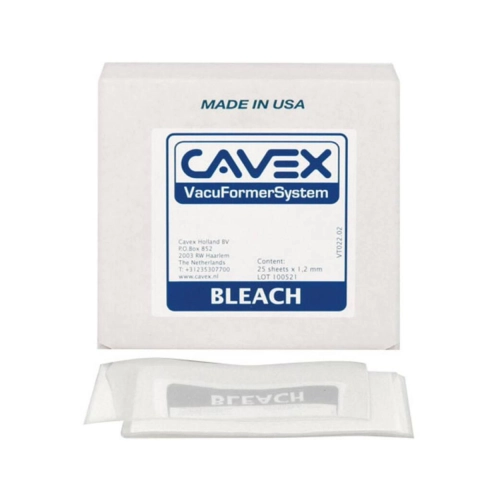 CAVEX VACUFORMER BLEICHSCHIENEN TRANSPARENT 1,0x127x127mm (25 Stück)