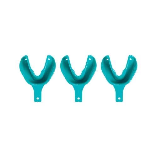 CLAN BORDER-LOCK EINMAL-ABDRUCKLÖFFEL SOLID UNTEN GRÜN NR. 57 (10 Stück)