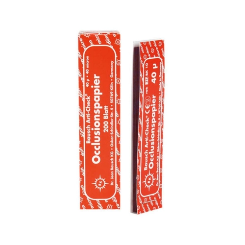 BAUSCH ARTIKULATIONSPAPIER BK10 ROT (200 Streifen)