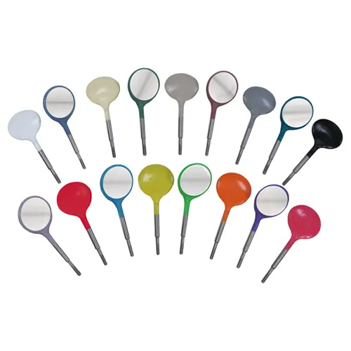 ZIRC CRYSTAL PLASTIK MUNDSPIEGEL GRÖßE 5 FARBE Q NEON ORANGE (12st)