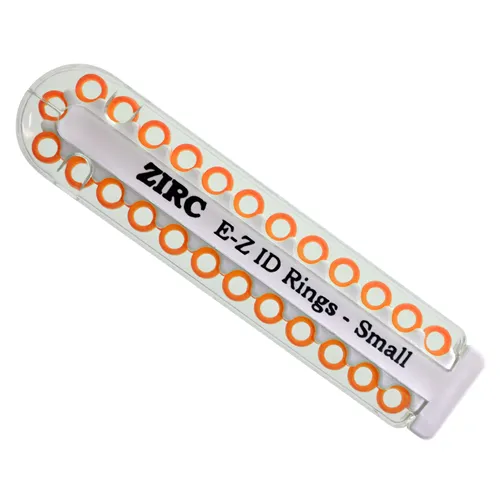 ZIRC E-Z ID MARKIERUNGSRINGE KLEIN Q NEON ORANGE (25st)