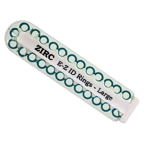 ZIRC E-Z ID MARKIERUNGSRINGE GROSS B BLAU (25st)
