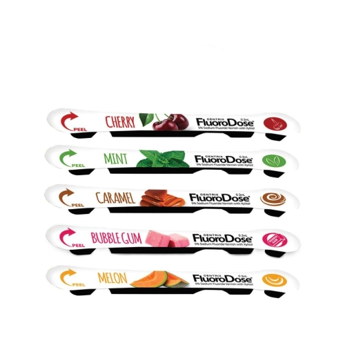 CENTRIX FLUORODOSE SORTIERT KIT CHERRY/ MINT/ KARAMEL/ BUBBLEGUM/ MELONE (8x 5x 0,3ml)