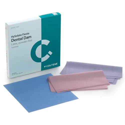 Coltene Hysolate Fiesta  Latex-Kofferdam Light-Thin 152 x 152 mm 36 Stück