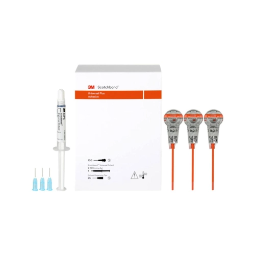 3M SCOTCHBOND UNIVERSAL PLUS ADHESIVE SINGLE UNIT DOSE 41298 (100 L-Pop, 1 Spritze Ätzgel à 3 ml, 25 Applikationskanülen)