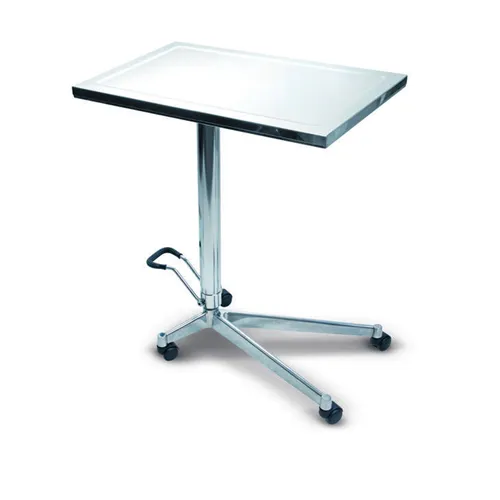 OMNIA OP-TISCH EDELSTAHL MIT FUSSBEDIENUNG (73x47x3,2cm)