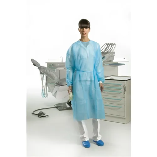 OMNIA OP-MANTEL DISPOSABLE ONE SIZE 110 CM BLAU (50 Stück)