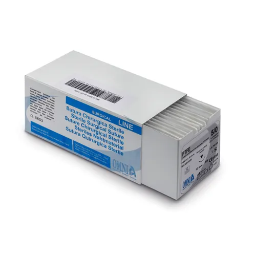 OMNIA PTFE NADEL-FADEN 5-0 1/2 KREIS 12mm 75cm (12st)