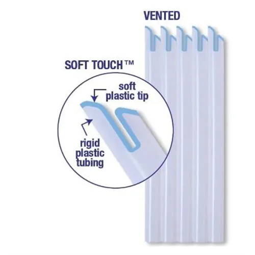 PREMIUM PLUS SOFT TOUCH ABSAUGER EINWEG ORAL EVACUATOR BLAU ST001 (50 Stück)