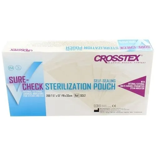 CROSSTEX SURE CHECK STERILISATIONSBEUTEL 19x 33cm (200 Stück)