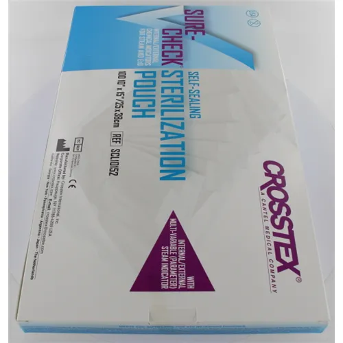 CROSSTEX SURE CHECK STERILISATIONSBEUTEL 25x 38cm (100 Stück)