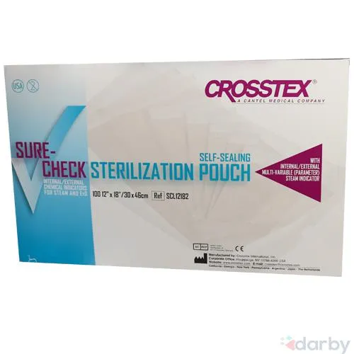 CROSSTEX SURE CHECK STERILISATIONSBEUTEL 30x 46cm (100 Stück)