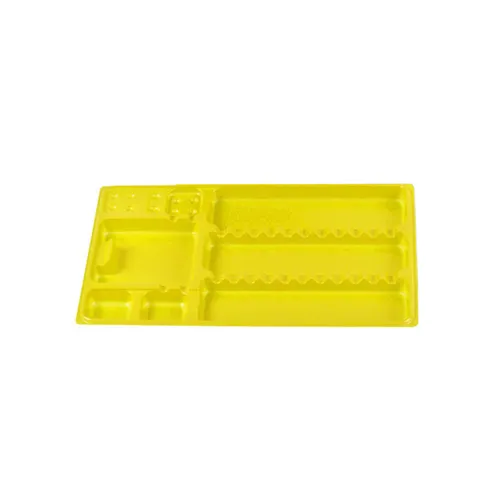 FHS MEDISTOCK EINWEG-INSTRUMENTEN TRAYS GELB (400st/28x18cm)