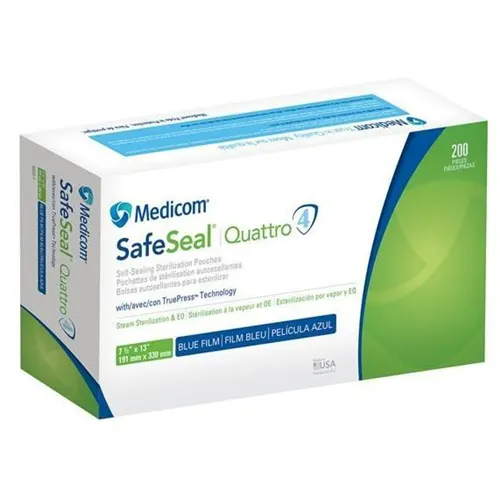 MEDICOM SAFE-SEAL QUATTRO STERILISATIONSBEUTEL 191 x 330 mm (200 Stück) Ref. 88030