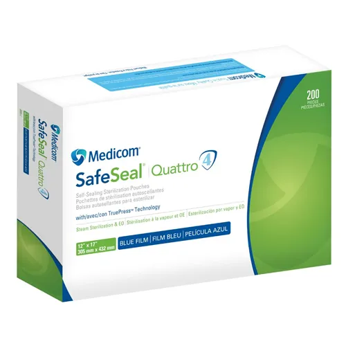 MEDICOM SAFE-SEAL QUATTRO STERILISATIONSBEUTEL 305 x 432 mm (200 Stück) Ref. 88040