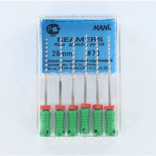 MANI REAMERS NR. 70 GRÜN 28mm (6 Stück)