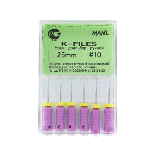 MANI K-FEILE NR.10 VIOLETT 25mm (6 Stück)