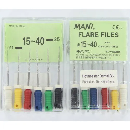 MANI FLARE FEILEN 21mm SORTIMENT NR.15-40 (6Stk)