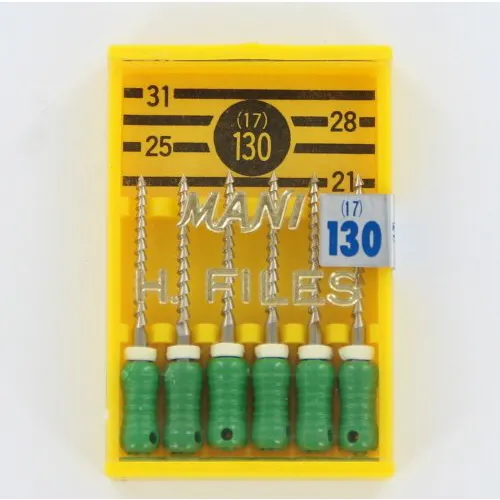 MANI H-FEILE HEDSTRÖMFEILE NR.130 GRÜN 21mm (6 Stück)