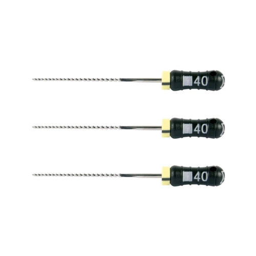 MAILLEFER READY STEEL K-FEILE 25mm NR.40 STERIL SCHWARZ (6 Stück)