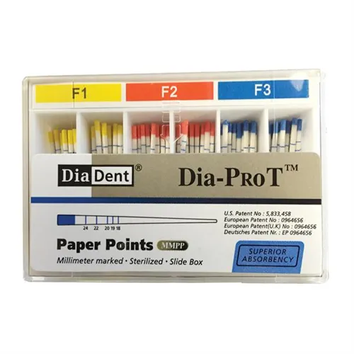 DIADENT PAPIERSPITZEN FÜR DIA-PRO T SORTIMENT D3-D5 (F1-F3) (100 Stück)