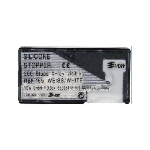 VDW SILIKON-ENDO-STOPP-DISCS-SPENDER WEISS (200 Stück) REF 165