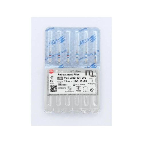 VDW MTWO REVISIONSFEILEN WL 16mm SORTIMENT 3x15/05  3x25/05 (6 Stück)