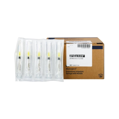 MONOJECT ENDODONTISCHE SPRITZEN 3cc 27x1,25 GELB (100St)