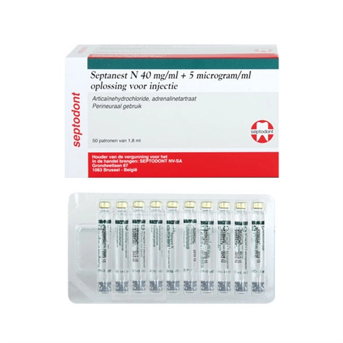 SEPTODONT SEPTANEST-N GRÜN LATEXFREI (50x 1,8ml)