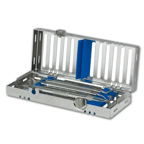 HU-FRIEDY IMS STERILISATIONSKASSETTE 1/4 5ST BLAU IM14DIN58