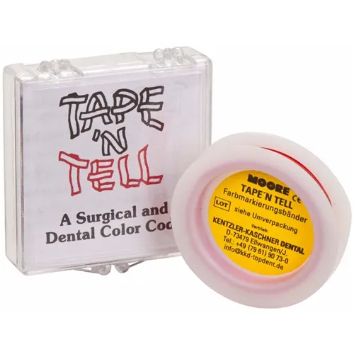 KENTZLER TAPE`N TELL IDENTIFIKATIONSBAND ROLLE ROT (6mm/3,2mtr) 01436