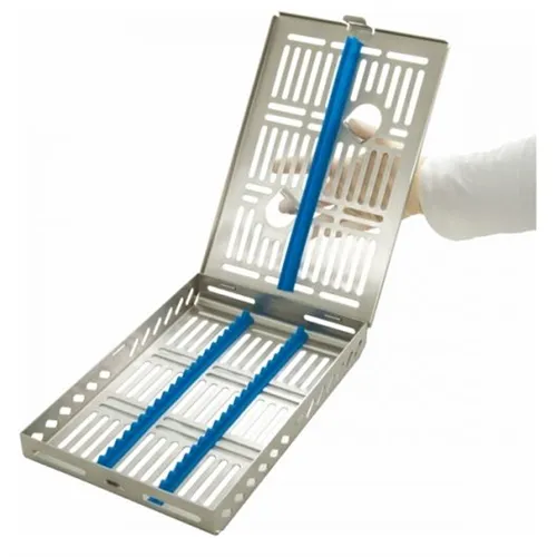 JAKOBI STERILISATIONSKASSETTE FÜR 21 INSTRUMENTE BLAU NR.IMDIN218