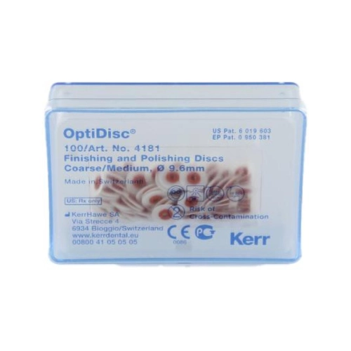 KERR OPTIDISCS MEDIUM GROB 9,6mm HELLROT NR.4181 (100 Stück)