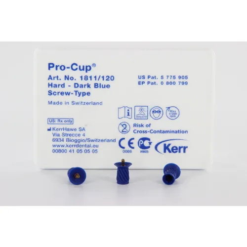 KERR PRO-CUP PROPHYLAXE ANSÄTZE / TIPS SCREW-TYPE HART EINWEG NR.1811 (120 Stück)
