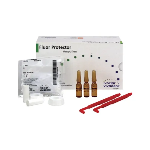 VIVADENT FLUOR PROTECTOR 0.1% AMPULLEN GLAS (50x 1ml)