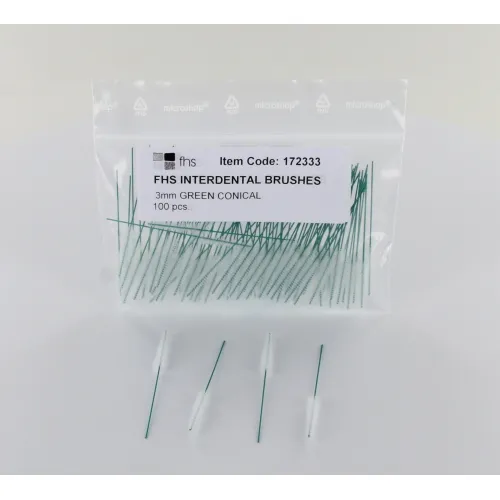 FHS INTERDENTAL BÜRSTEN 3,0mm GRÜN KONISCH (100st)