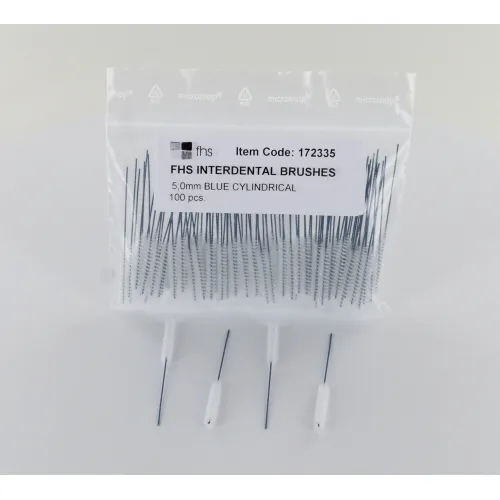 FHS INTERDENTAL BÜRSTEN 5,0mm BLAU ZYLINDRISCH (100st)
